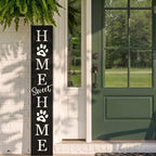 Home Sweet Home Sign, Welcome Porch Decor Front Door Outdoor Wooden Board - Image 6