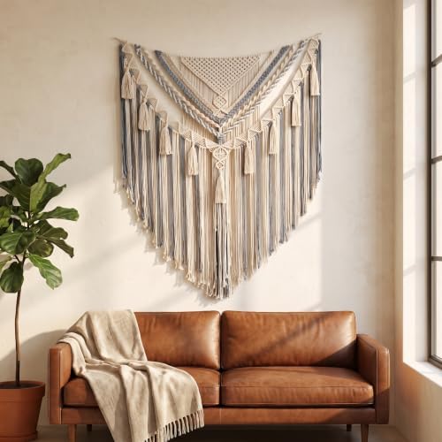 Fashionstorm Macrame Wall Hanging Large Wall Tapestry Woven Boho Tapestry - Image 3