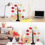 Briwooody 24” Thanksgiving Gratitude Tree with Leaves Kit Seasonal Holiday Decoration with Writing Pen Hemp Rope DIY Fall Decorations Craft Kit for Autumn Home Desktop Thanksgiving Decor(Maple Leaf) - Image 5