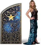 Leinuosen 5 ft Starry Movie Night Gate Cardboard Stand up Party Decorations Under The Stars Cutout Life Size Movie Night Award Prop Prom Homecoming Wedding Birthday Party Backdrop Decor by Leinuosen