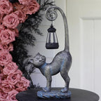 Halloween Decorations Gifts Outdoor Cat Garden Statues with Solar Lights, Home Decor Cat Figurines for Lawn,Patio,Balcony,Porch,Yard Art Ornament- Birthday Gifts for Women Grandma Sister - Image 6