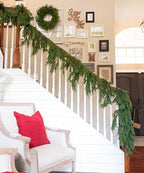 Hanging 6 ft Real Touch Norfolk Pine Garland Realistic 6ft, Christmas Garland for Mantle, Soft and Bendable Real Touch Garland Christmas Greenery, Evergreen Christmas Garlands for Fireplace, Stairs - Image 7