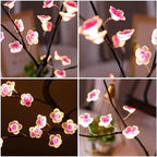 PXBNIUYA 36 LED Cherry Blossom Sparkly Fairy Spirit Tree Lights Warm White - Image 3