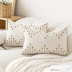 LILEPOY Boho Throw Pillow Covers 12x20 Farmhouse Lumbar Couch Pillow case by LILEPOY