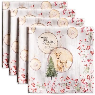 Maison d' Hermine Cloth Napkins Set of 4 Reusable 100% Cotton (20" x 20") by MaisondHermine