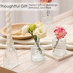 40 Pcs Glass Bud Vase Set, Small Glass Vases for Flowers, Mini Clear Bud Vases for Centerpieces, Wedding, Home, Office and Table Decoration, Clear - Image 6