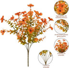 20 Bundles Artificial Fall Flowers for Outdoor, Fake Plants Autumn Decor - Image 3