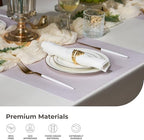 Leetaltree Woven Vinyl Placemats Set of 24, Lavender Sequin - Image 5