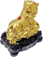 Betterdecor Gold Color Feng Shui 12 Chinese Zodiac Animal Statue Figurine Home Office Decoration and Gift for New Year Holidays and Birthday (Zodiac Tiger) - Image 2