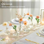 Glasseam Glass Bud Vase for Centerpieces: 12Pcs Clear Mini Small Vases Bulk - Image 4
