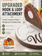 Interchangeable Welcome Sign for Front Door Decor with 16 Seasonal Pieces - Image 3