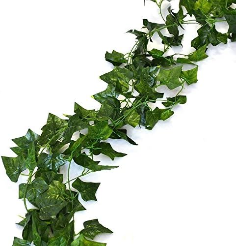 Unilove 168 feet Fake Foliage Garland Leaves Decoration Artificial Greenery Ivy Vine Plants for Home Decor Indoor Outdoors (Ivy Leaves) by Unilove