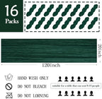 16 Pack Emerald Green Cheesecloth Table Runner 20 x 120 inch Gauze Table Runners 10 FT Long,Semi Sheer Boho Cheese Cloth Fabric Table Runner Bulk for Wedding,Party,Baby Shower,Bridal Shower Decoration - Image 2
