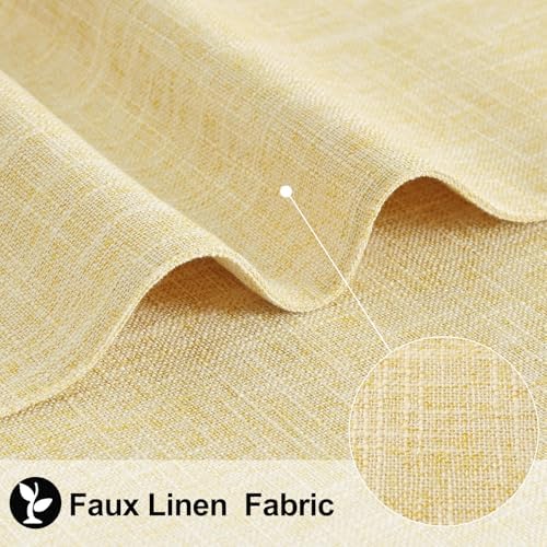 homing Faux Cotton Linen Placemats Set of 6, Cloth Dining Table Mats - Image 2