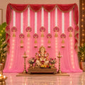 Pinkunn 12 Pcs Diwali Lotus Hangings Decor for Home Indian Pooja(Bell) by Pinkunn