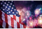 12x10ft 4Th of July Backdrop American Flag Backdrop Independence Day Stars Stripes Flag Veterans Day Decorations Background 4Th of July Photo Memorial Day Birthday Party Banner Photo Booth - Image 3
