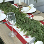 6ft Christmas Garland Realistic Soft and Thickness Green Faux Cedar Pine Garland Artificial Cedar Cypress Garland for Home Fireplace Wall Indoor Outdoor Holiday Party Home Decoration - Image 5