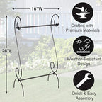 Evergreen Scroll American Garden Flag Stand | Premium Metal Iron Flag Holder Stand | Fits 12x18 Garden Flags for Outside | Weatherproof Outdoor - Image 3