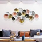edaknez Large Metal Wall Art, 53 x 26 Inch Metal Lotus Wall Art Decor by edaknez