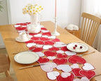 Valentines Day Decorations Table Runner Embroidered Red Pink Love Heart 86 Inches Long for Birthday, Wedding Anniversary, Marriage Proposals, Engagements, Romantic Events - Image 4