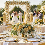 Auihiay 104PCS Gold Rose Artificial Flowers, Fake Roses - Image 3