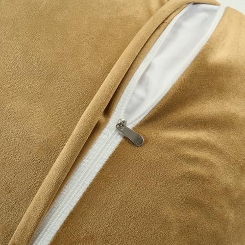 FUTEI 2 Pack Tufted Throw Pillow Covers Covers 45x45 cm,Coffee - Image 3