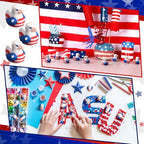 Soulchen 100 Pcs Mini Patriotic Eagle Duck Figurine Bulk - Image 5