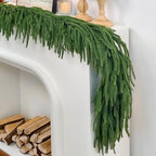 6ft Christmas Garland with Lights, Norfolk Pine Garland, Realistic by IDOGLIITTE