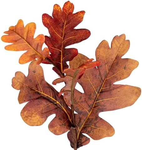 Vickerman 60" Orange Autumn Oak Leaf Garland. It Measures 60 by 9 inches. - Image 4