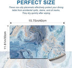 Marble Faux Leather Placemats Set of 4 - Heat Resistant Placemats for Dinner Table, Non-Slip Waterproof Oil-Proof Washable Reusable Placemat for Indoor Outdoor Kitchen Decor, 15.75In*11.81In - Image 3