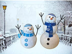 Hanukkah Jewish Snowman Figurine Collectible Decor Winter Decoration 7.5" (Snowman Tall) - Image 6