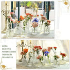 Glass Bud Vase Set of 22, Small Clear Vases for Flowers Vintage Glass Vase - Image 4