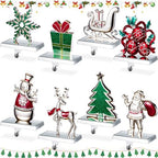 Therwen Set of 8 Christmas Stocking Holders,Retro Style,Multicolor by Therwen