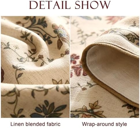 Patdrea Designer French Elegant Linen Table Runner,12"X87"-Audrey A - Image 5