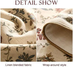 Patdrea Designer French Elegant Linen Table Runner,12"X102"-Audrey A - Image 5