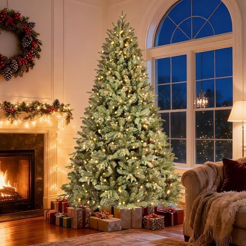 Treepool 5FT Prelit Artificial Christmas Tree, 1239 PE/PVC Tips, 300 Lights - Image 3