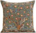 William Morris Woodpecker Tapestry Throw Pillow Cover 19 x 19 in by CCharlotteHomeFurnishings