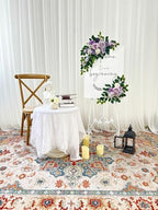 Odouzy Pack of 2 Wedding Arch, Artificial Flowers, Wedding Decor，Flower Garland Be Suited to Banquet, Party, Reception Entrance Welcome Sign and Background Decoration (Purple) - Image 2