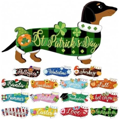 Interchangeable Wood Animal Decor Magnetic Holiday Figurine (Y) by Unknown