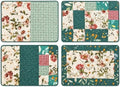 4-Piece Cottage Bloom Quilted Patchwork Placemats by ArtPineconeHome