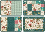 4-Piece Cottage Bloom Quilted Patchwork Placemats - Image 7