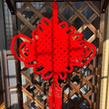 1PCS 43Inch Red Flannel Chinese Knot Tassel Chinese New Year Decorations for Wedding Supplies Spring Festival Decorations Mid-Autumn Moon Festival Wedding Party Ornaments, Width -24 Inch by Unknown