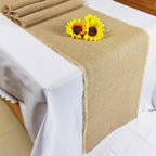 10 Pack 13 x 90 Inch Tassel Burlap Table Runners,Natural Rustic Jute Table Runner and Placemats Bulk for Western Wedding Table Decorations,Farmhouse Style Party,Holiday,Kitchen Table Decor Cover - Image 3