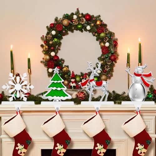 4 Pack Christmas Stocking Holders for Mantle Stockings Hanger - Image 6