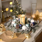 Valery Madelyn 20" Pre-Lit Christmas Wreath for Front Door with Lights - Image 3