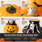 Stained Pumpkin Lamp - Image 5