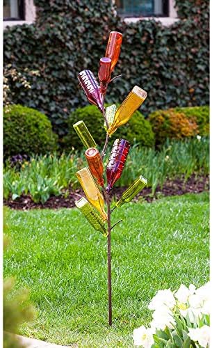 Evergreen Garden Glass Bottle Tree, Metal Bottle Trees for Garden Outside, Decorative Bottles Holder for Outdoor Wedding Christmas Party Decoration (Bottles Sold Separately) - Image 5