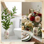 6 Pcs Ceramic Small Vintage Vase Rustic Farmhouse Vase Set - Image 6