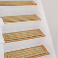 Homespice Azalea Jute Braided Stair Treads, Rect 8x28 Set of 13 by Homespice