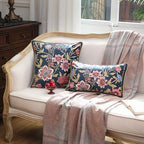 patdrea Designer Velvet Throw Pillow Cover,Set of 2,12"x20"-OldgardenA - Image 7